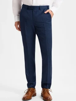 Digel Anzüge<Herren Baukasten-Hose - Per marine blau kariert