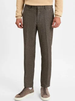 BOSS Baukasten-Anzüge<Herren Baukasten-Hose mit Seiden-Anteil - H-Leon-MM-C-224 schoko meliert