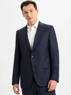 Digel Baukasten-Anzüge|Sakkos<Herren Baukasten-Sakko marine strukturiert