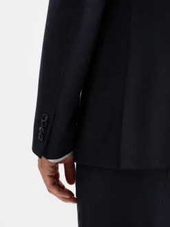 Digel Sakkos|Anzüge<Herren Baukasten-Sakko marine strukturiert