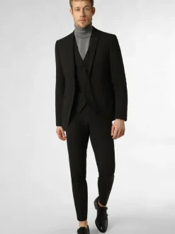 Finshley & Harding London Sakkos|Anzüge<Herren Baukasten-Sakko - Brixdon schwarz uni