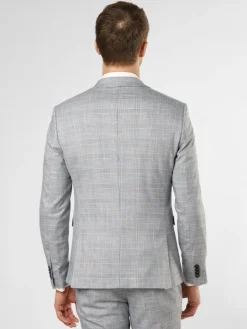 Finshley & Harding London Baukasten-Anzüge|Anzüge<Herren Baukasten-Sakko - Brixdon hellblau kariert