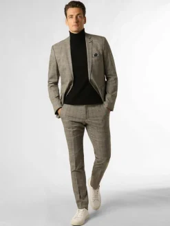 Finshley & Harding London Baukasten-Anzüge<Herren Baukasten-Sakko - Brixdon schilf braun kariert