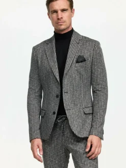 Zuitable Anzüge<Herren Baukasten-Sakko - DiNick schwarz gemustert