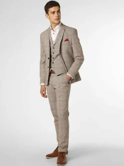 Finshley & Harding London Baukasten-Anzüge<Herren Baukasten-Sakko - Jimmy camel beige kariert