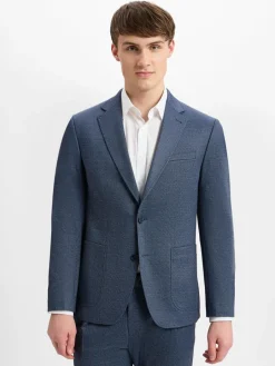 Benvenuto Baukasten-Anzüge<Herren Baukasten-Sakko - Matteo marine ecru meliert