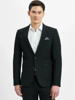 Finshley & Harding Baukasten-Anzüge|Sakkos<Herren Baukasten-Sakko - Oakland schwarz uni