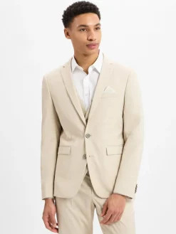 Finshley & Harding Anzüge|Baukasten-Anzüge<Herren Baukasten-Sakko - Oakland beige weiß meliert