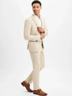 Finshley & Harding Anzüge|Baukasten-Anzüge<Herren Baukasten-Sakko - Oakland beige weiß meliert