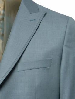 Wilvorst Baukasten-Anzüge|Anzüge<Herren Baukasten-Sakko aus Wolle petrol hellgrau meliert