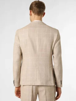 BOSS Anzüge<Herren Baukasten-Sakko mit Leinen-Anteil - Jack-MM-C-233 beige kariert