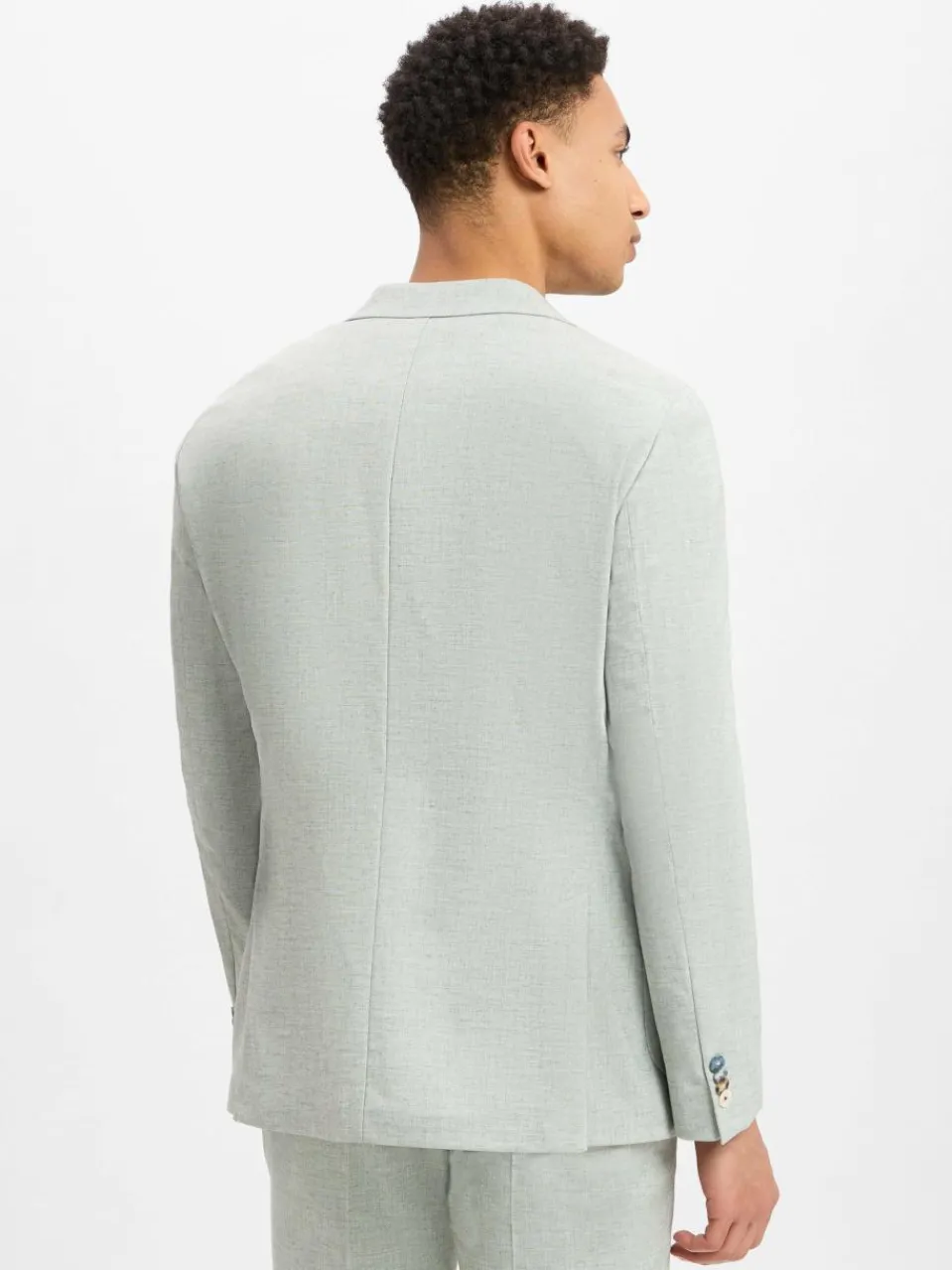 Digel Baukasten-Anzüge<Herren Baukasten-Sakko mit Leinen-Anteil - Edward mint hellgrau meliert