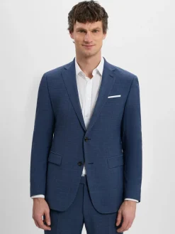 JOOP! Baukasten-Anzüge<Herren Baukasten-Sakko mit Woll-Anteil - Modern Fit blau meliert