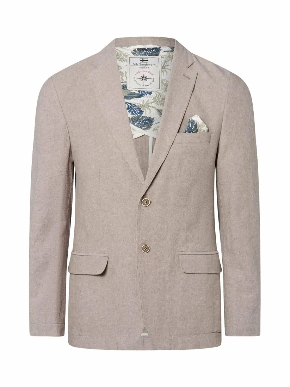 Herren Nils Sundström Baukasten-Anzüge|Anzüge>Herren Baukasten-Sakko mit Leinen-Anteil