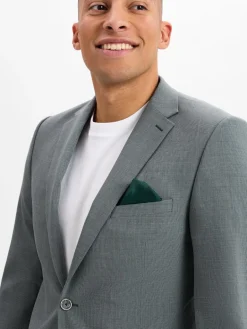 Finshley & Harding Baukasten-Anzüge|Anzüge<Herren Baukasten-Sakko mit Schurwoll-Anteil - Steven schilf grau kariert