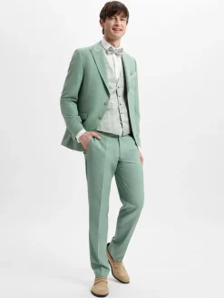 Wilvorst Baukasten-Anzüge<Herren Baukasten-Sakko mit Schurwoll-Anteil lind ecru meliert