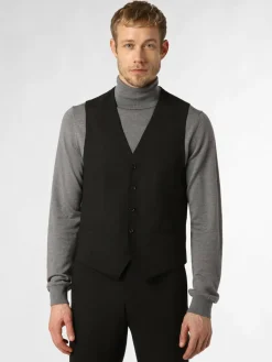 Finshley & Harding London Anzüge<Herren Baukasten-Weste schwarz uni