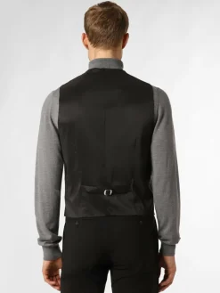 Finshley & Harding London Anzüge<Herren Baukasten-Weste schwarz uni