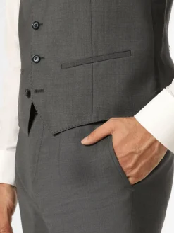 Roy Robson Baukasten-Anzüge<Herren Baukasten-Weste anthrazit uni