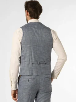 Finshley & Harding Baukasten-Anzüge<Herren Baukasten-Weste - Dan-2 blau strukturiert