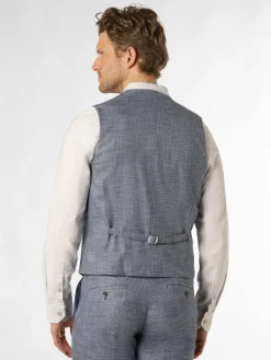 Finshley & Harding Baukasten-Anzüge|Anzüge<Herren Baukasten-Weste - Dan-2 blau strukturiert