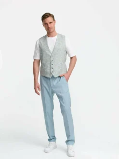 Zuitable Baukasten-Anzüge|Anzüge<Herren Baukasten-Weste - DiWesley blau bedruckt