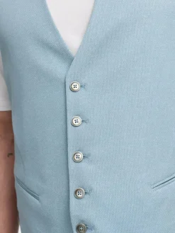 Zuitable Baukasten-Anzüge|Anzüge<Herren Baukasten-Weste - DiWesley blau bedruckt