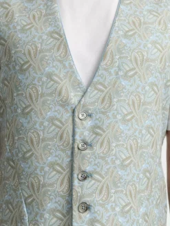 Zuitable Baukasten-Anzüge|Anzüge<Herren Baukasten-Weste - DiWesley blau bedruckt