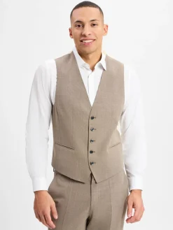 BOSS Baukasten-Anzüge<Herren Baukasten-Weste - Jasper beige gemustert