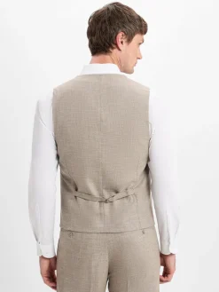 Finshley & Harding Baukasten-Anzüge|Anzüge<Herren Baukasten-Weste - Max beige gemustert