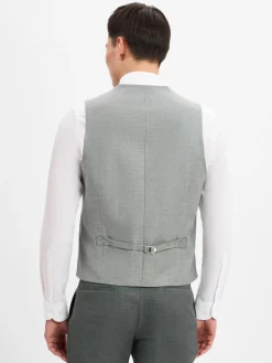 Roy Robson Anzüge<Herren Baukasten-Weste mit Schurwoll-Anteil schilf hellgrau gemustert