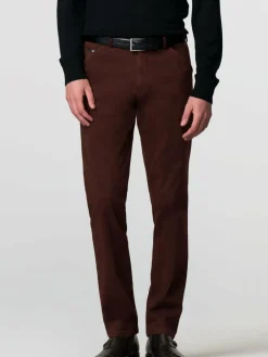 MEYER Hosen<Herren Baumwollchino - Chicago bordeaux uni