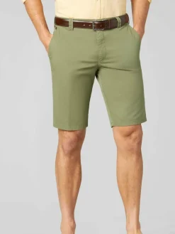 MEYER Hosen<Herren Bermuda - Palma grün uni