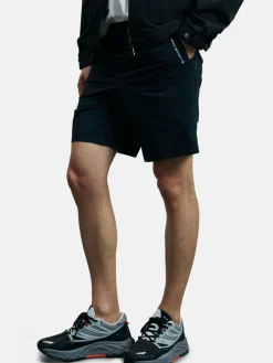 Lufian Hosen<Herren Bermuda SECOND schwarz uni