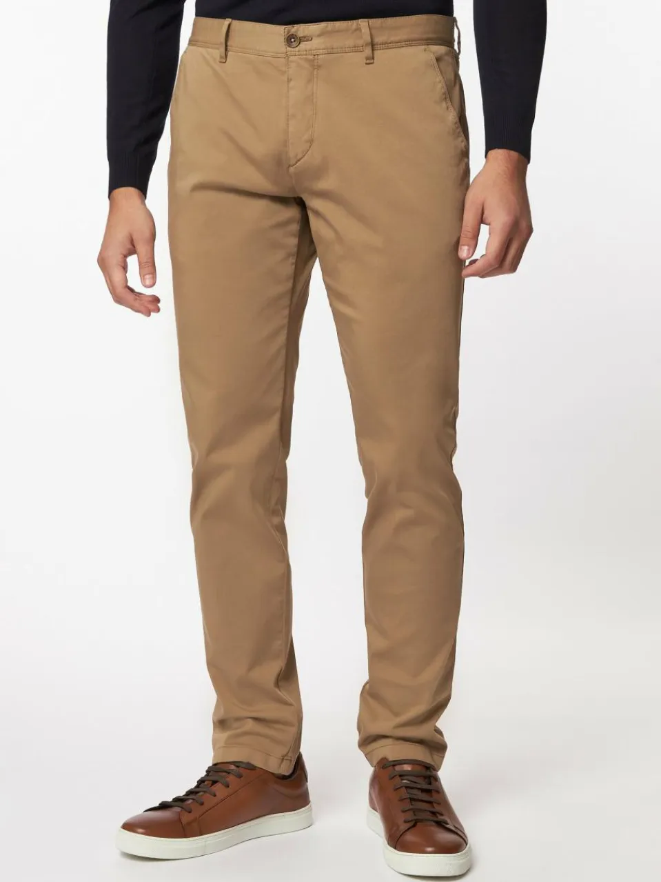 Roy Robson Hosen<Herren Bügelfaltenhose braun uni