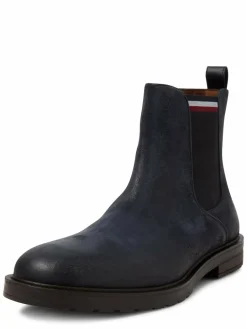 Tommy Hilfiger Boots & Stiefeletten<Herren Boots aus Leder marine uni