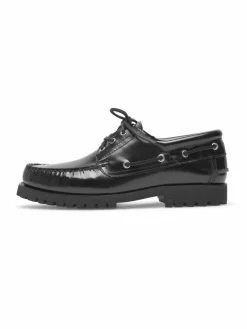 Henry Stevens Freizeit-Schuhe<Herren Bootsschuh – Morgan M DS schwarz uni