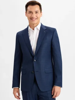 Digel Anzüge<Herren Bukasten-Sakko - Duncan-AMF marine blau kariert