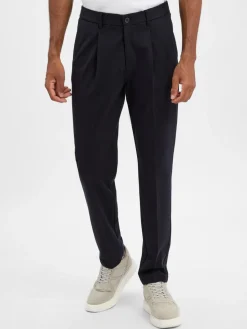 Marc O'Polo Hosen<Herren Bundfaltenhose marine uni