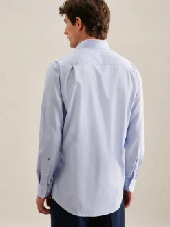 Seidensticker Hemden<Herren Business Hemd - Comfort 1/1 blau uni