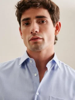 Seidensticker Hemden<Herren Business Hemd - Comfort 1/1 blau uni