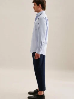 Seidensticker Hemden<Herren Business Hemd - Comfort 1/1 blau uni