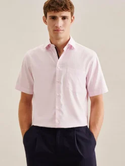 Herren Seidensticker Hemden>Herren Business Hemd - Regular Kurzarm