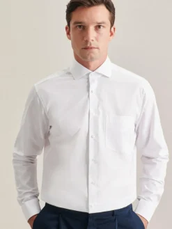 Seidensticker Hemden<Herren Business Hemd - Regular 1/1 weiß uni