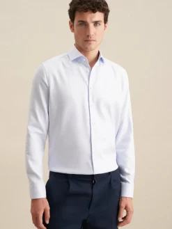 Seidensticker Hemden<Herren Business Hemd - Regular 1/1 hellblau strukturiert