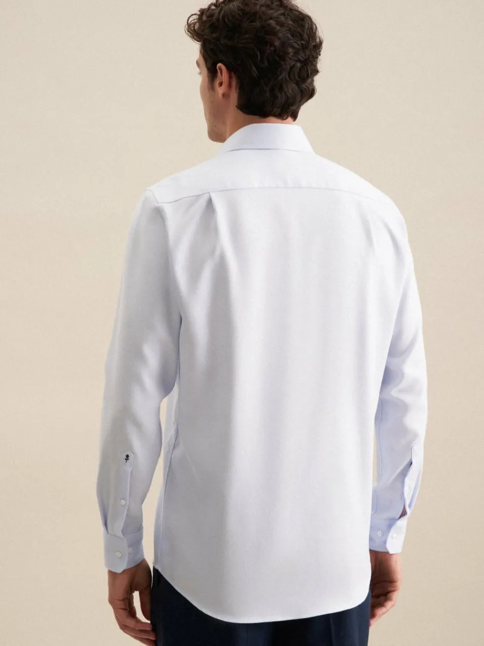 Seidensticker Hemden<Herren Business Hemd - Regular 1/1 hellblau strukturiert