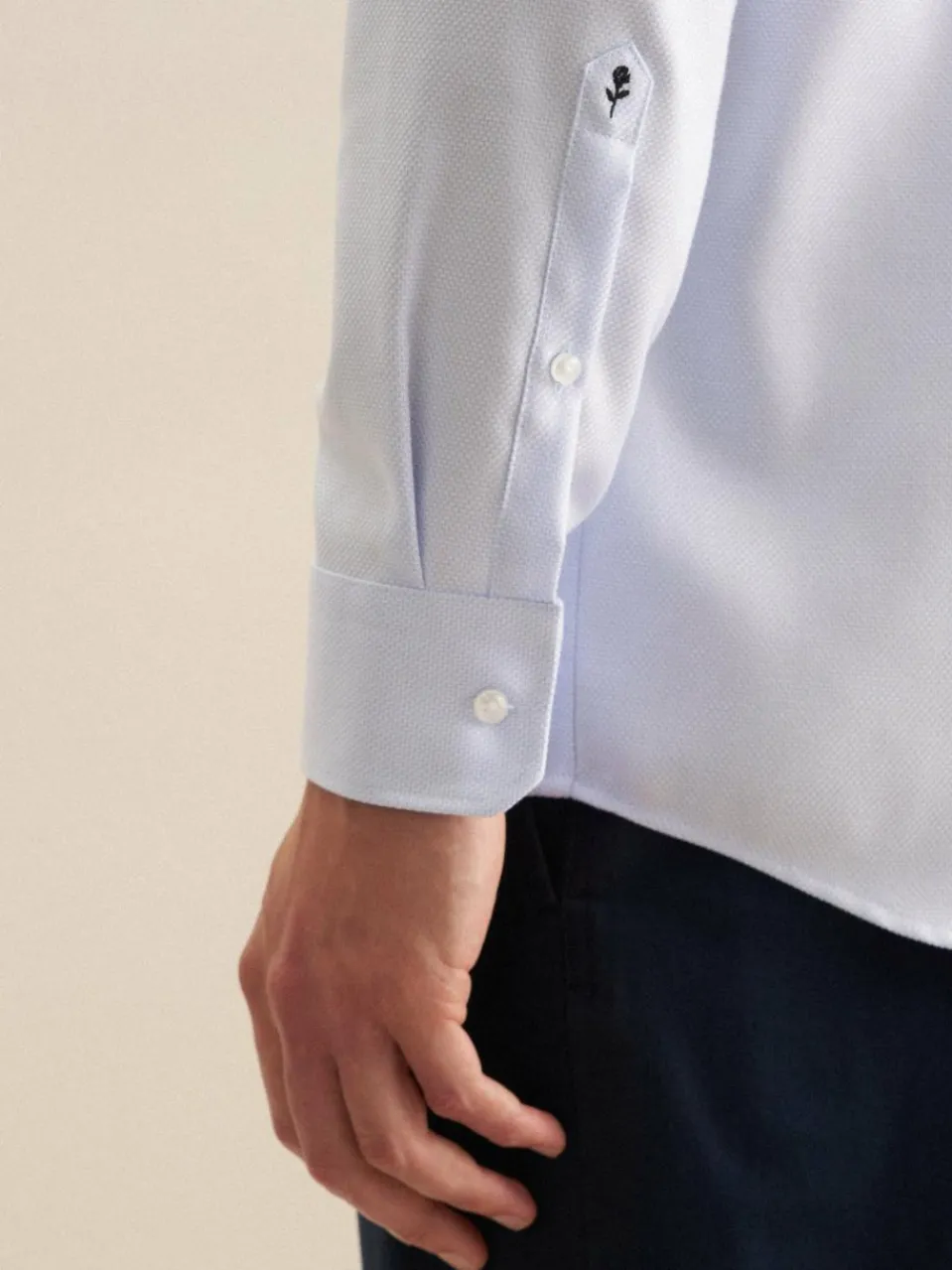 Seidensticker Hemden<Herren Business Hemd - Regular 1/1 hellblau strukturiert