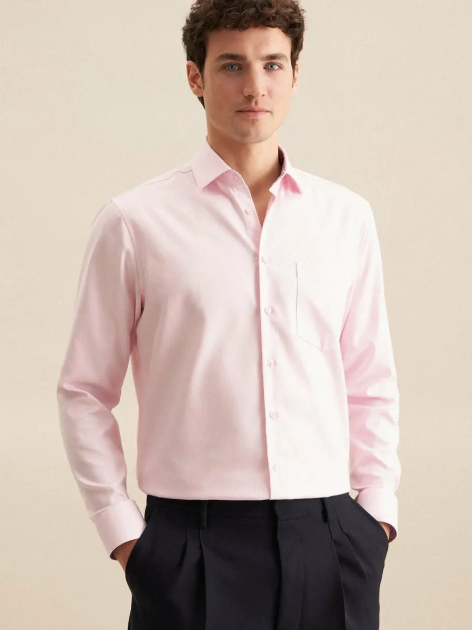 Herren Seidensticker Hemden>Herren Business Hemd - Regular Langarm