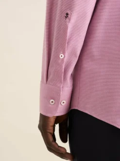 Seidensticker Hemden<Herren Business Hemd - Regular 1/1 lila strukturiert