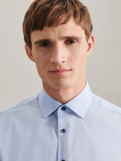 Seidensticker Hemden<Herren Business Hemd - Regular 1/1 hellblau uni